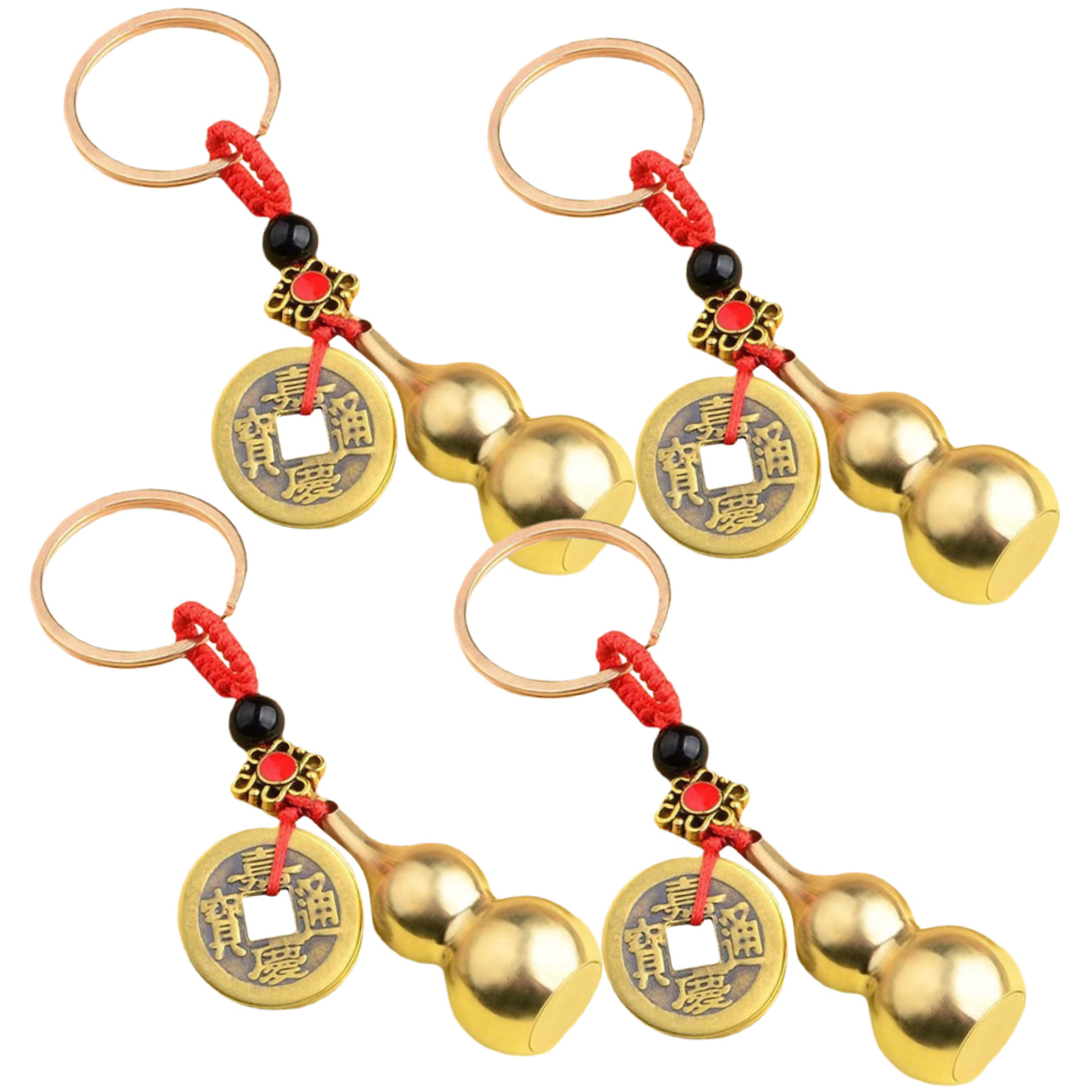 Amazon.com: GOOHOCHY 4pcs Feng Shui Gourd Keychain with